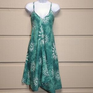 India Boutique Aqua Tie-Dye Dress